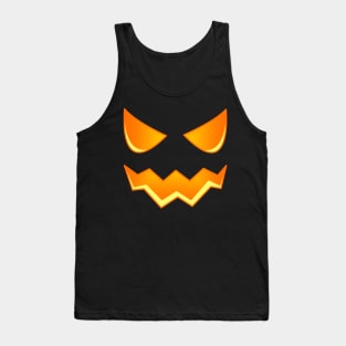 halloween scary face pumpkin costume Tank Top